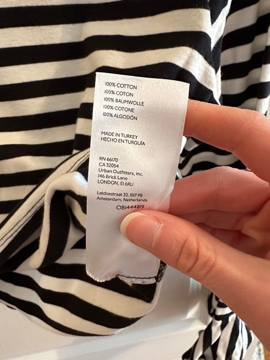 Black and white striped Maeve by Anthropologie top - Picture 4 of 4